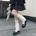 Lolita knitted pile socks Extended jk calf socks Modified leg socks Leg socks Slimming leg mask_maomaolike.com