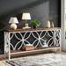 2-Tier Console Table, Industrial Sofa Table Behind Couch_maomaolike.com