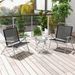 3 Pieces Patio Folding Chair Set Outdoor Metal Conversation Set_maomaolike.com