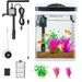 2 Gallon Fish Tank Aquarium LED Smart Square Clear Glass 7 Color Self Cleaning_maomaolike.com