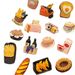 3D Magnetic Stickers, Decorative Food Toys, Bread And Dessert Designs, Personalized Creative Refrigerator Door Home_maomaolike.com