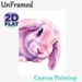 Pastel Rabbit Painting Poster, Soft Watercolor Pink & Purple Bunny Portrait Poster, Gentle Calming Decor Ideal For Bedroom, Living Room And Cozy_maomaolike.com