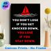 Motivational Sailboat Painting Poster, Bold Minimalist Typographic & Red Sailboat Scene Poster, Inspirational Quote Decor Idea For Home Office, Living_maomaolike.com