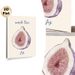 Fig Themed Painting Poster, Soft Watercolor Half-cut Fig Poster, Gentle Natural Fruit Artwork Ideal For Kitchen And Dining Room Wall Decor_maomaolike.com