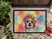 Chihuahua Hippie Dawg Doormat Front Door Mat Indoor Outdoor Rugs For Entryway, Non Slip Washable Low Pile, 24H X 36W_maomaolike.com