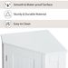 Bathroom Cabinet Triangle Corner Storage Cabinet With Adjustable Shelf Modern Style MDF Board_maomaolike.com