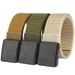 HOT Female Belts Military Nylon Adjustable Men Outdoor Travel Tactical Waist Belt with Plastic Buckle for Pants 130cm_maomaolike.com
