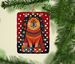 Chow Chow Holiday Christmas Porcelain Ornament Christmas Tree Hanging Decorations For Home Christmas Holiday, Rectangle, Gift, Multicolor_maomaolike.com