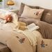 Fleece-Lined Thickened Autumn Winter Warm Milk Velvet Four-Piece Set Double-Sided Coral Fleece Duvet Cover Cute Cartoon Puppy Anti_maomaolike.com