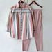 Women's Spring And Autumn Large Size Loose Fat MM Striped Collar Long-sleeved Fashion Sports Suit Two-piece Suit_maomaolike.com