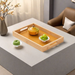 Japanese Style Bamboo Wooden Afternoon Tea Snack Water Cup Storage Household Bread Fruit Solid Wood Tray_maomaolike.com