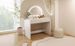 39" Makeup Vanity Table With Mirror Touch Screen Lighted Mirror, Dressing Table With Drawer For Bedroom, White_maomaolike.com