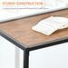 HOMCOM 3-Piece Industrial Dining Table Set For 2, Kitchen Table And Chairs, Dining Room Sets For Small Spaces_maomaolike.com