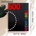 Technology Themed Painting Poster, Vibrant Rainbow Text & Bold Red Number 600 With Dotted Line On Dark Textured Poster, Modern Minimalist Style, Ideal_maomaolike.com