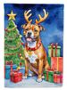 Staffordshire Bull Terrier Christmas Reindeer Garden Flag Mailbox Flag Decorative Yard Flag Banner Outside Patio Artwork Yard Flower Beds, Garden Size, Multicolor_maomaolike.com