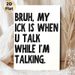 Funny Relatable Slogan Painting Poster, Bold Minimalist Typographic Poster, Humorous Relatable Quote Decor Idea For Home, Office, Living Room_maomaolike.com