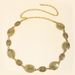 Retro Metal Chain For Women Carved Round Decorative Belt Fashion Waist Jewelry Dress Accessories_maomaolike.com