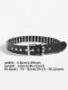 1pc Women's Cool Punk Style Rivets Decorated Heavy Metal Dark Belt_maomaolike.com