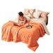 Ins Style Solid Color Milk Velvet Autumn Winter Thickened Lamb Wool Nap Double Layer Warm Student Throw Blanket Cross-Border_maomaolike.com
