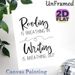 Reading & Writing Quote Painting Poster, Minimalist Black & White Typographic Poster, Inspirational Literary Decor Ideal For Home Office, Study Room_maomaolike.com