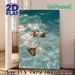 Pool Bikini Painting Poster, Soft-hued Underwater Pool Scene Poster, Calming Summer-style Decor Suitable For Bedroom, Living Room And Coastal-themed_maomaolike.com