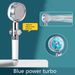 Shower Head Water Saving Flow 360 Degrees Rotating With Small Fan ABS Rain High Pressure Spray Nozzle Bathroom Accessories_maomaolike.com