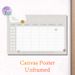 Minimalist Class Schedule Painting Poster, Soft-toned Blank Weekly Class Schedule With Cute Smiley Accents Poster, Assists In Organizing Daily Classes_maomaolike.com