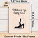 Pilates Themed Painting Poster, Minimalist Silhouette Figure & Typography Poster, Inspirational Fitness Quote Decor Ideal For Home Gym, Yoga Studio_maomaolike.com