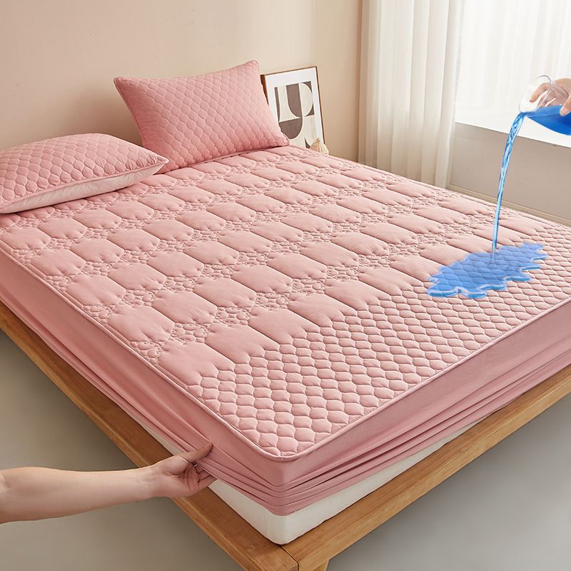 Waterproof Quilted Fitted Sheet Set - A-Class Washed Cotton, Anti-Slip, Dustproof & Hypoallergenic Bed Cover For_maomaolike.com