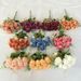 Coated Fabric 11 Prongs Milan Wedding Bride Handheld Bouquet Nordic Ins Home Decoration Artificial Rose_maomaolike.com