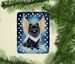 Black Pomeranian My Angel Porcelain Ornament Christmas Tree Hanging Decorations For Home Christmas Holiday, Rectangle, Gift, Multicolor_maomaolike.com