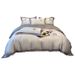 Simple Ice Silk Summer Bedding Set, Cool Smooth Four-Piece Bed Linen, Optional Three-Piece Kit Suitable For Student Dorm Bedroom Daily Sleep
_maomaolike.com