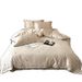 Simple Girl All-Cotton Long-Staple Four-Piece Set With Bowknot And Cherry Embroidery High-End Duvet Cover Pure Cotton Bedding Cham_maomaolike.com