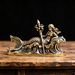 Vintage Brass Mermaid Figurine Statue With Sea Wave Element, Decorative Tea Pet Copperware For Household Tea Table Decoration
_maomaolike.com