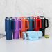 40oz Stainless Steel Tumbler With Straw Lid, Travel Mug For Sports, Fitness, Outdoors,Coffee Cup For Car, Large Capacity Water Bottle,Camping, Driving_maomaolike.com