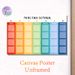 Spanish Weekly Routine Painting Poster, Vibrant Rainbow Grid-style Planner Poster, Clear Structured Layout To Organize Weekly Schedules, Ideal For_maomaolike.com