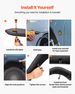 Fender Flare, Front & Rear Jeep Fender Flares Compatible With 2018-2024 Jeeps JL/JLU 2/4 Doors, Off-Road Steel Liner Set With LED Lighting, Fine-Textured Black Paintable Fenders For Jeep JL_maomaolike.com
