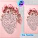 Islamic 99 Names Of Allah Heart-shaped Painting Poster, Soft Pink Floral Delicate Arabic Calligraphy Poster, Elegant Religious Decorative Piece Ideal_maomaolike.com