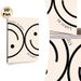 Inspirational Quote Painting Poster, Minimalist Black & White Abstract Interlaced Smiley Face Poster, Uplifting Positive Message Decor Ideal For_maomaolike.com