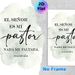 Spanish Psalm 23:1 Bible Verse Painting Poster, Soft Muted Watercolor Wash Poster, Inspirational Religious Message With Mixed Font Styles, Suitable_maomaolike.com