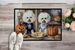 Bichon Frise Fall Kitchen Pumpkins Doormat Front Door Mat Indoor Outdoor Rugs For Entryway, Non Slip Washable Low Pile, 24H X 36W_maomaolike.com