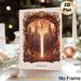Magic Sword & Vintage Castle Painting Poster, Warm-toned Whimsical Fantasy Scene Poster, Enchanting Mystical Decor For Bedroom, Study And_maomaolike.com