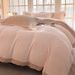 Light Luxury Carved Milk Velvet Four-Piece Set Autumn Winter Thickened Warm Coral Fleece Duvet Cover Sheet Bed Skirt Bedding Whole_maomaolike.com