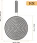Splash Guard For Frying Pan - Silicone Grease Splatter Screen For Frying Pan Stove Top, Heat Resistant Multi-Use Frying Pan Splash Guard To Stop Hot Oil Splatter_maomaolike.com