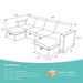 Modular Sectional Sofa With Storage, 109'' L-Shaped Upholstered Couch With Hidden Compartments, Wooden Frame And Polyester Fabric, Space-Saving Design, Available In Black, Beige, And Gray_maomaolike.com