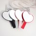 Vintage Pink Heart Shaped Handheld Makeup Mirror, Mini Portable Pocket Compact Beauty Vanity Mirror For Daily Travel Women Dressing
_maomaolike.com