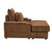 Spring Upholstered Armchair And Ottoman Set - Comfortable Single Sofa With Cup Holder , Corduroy Fabric And Storage, Perfect For Living Room Or Bedroom (Camel )_maomaolike.com