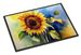 Sunflowers In Watercolor Doormat Front Door Mat Indoor Outdoor Rugs For Entryway, Non Slip Washable Low Pile, 24H X 36W_maomaolike.com