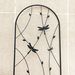 2 Pack Metal Garden Trellis 71" X 19.7" Rustproof Trellis For Climbing Plants Outdoor Flower Support Dragonfly Deco Black_maomaolike.com