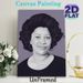 Black Woman Portrait Painting Poster, Monochrome Stylized Illustrated Portrait Poster, Elegant Decorative Piece Ideal For Living Room, Home Office_maomaolike.com